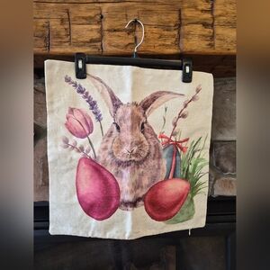 Easter Bunny Accent Pillow Cover